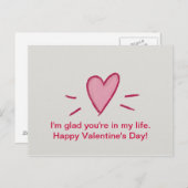 Cartes postales de heureuse Sainte-Valentin (Devant / Derrière)