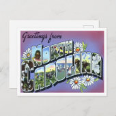 Cartes postales de la Caroline du Nord (Devant / Derrière)