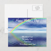 Cartes postales de la fête des mères - à un ami sp (Devant / Derrière)