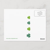 Cartes postales de la journée St.Patricks (Dos)