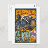 Cartes postales de l'affiche du cirque - Shorty th (Devant / Derrière)