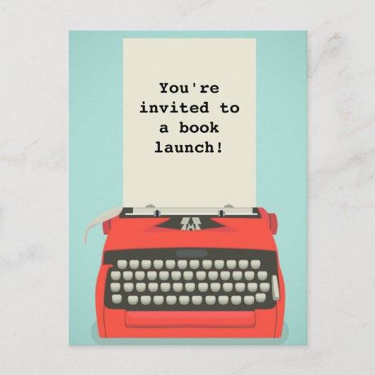 Cartes postales de lancement de livre ou d'événeme (Devant)