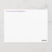 Cartes postales de l'ange de la prière de sérénité (Dos)