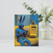 Cartes postales de lapins dans une usine abandonné (Debout devant)