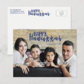 Cartes postales de l'Hanoukka Star of David Photo (Devant / Derrière)