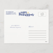 Cartes postales de l'Hanoukka Star of David Photo (Dos)