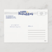 Cartes postales de l'Hanoukka Star of David Photo (Dos)