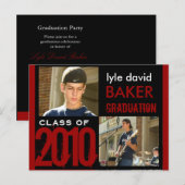 Cartes postales de l'invitation de la fête de grad (Devant / Derrière)