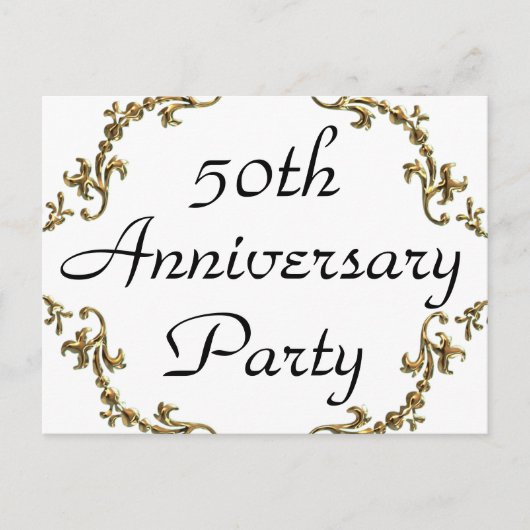 Cartes postales de l'invitation du 50e anniversair (Devant)