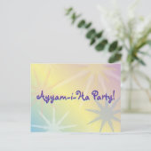 Cartes postales de l'invitation du parti Ayyam-i-H (Debout devant)