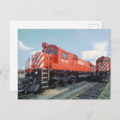 Cartes postales de locomotives du Canadien Pacifiq (Devant / Derrière)