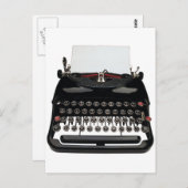 Cartes postales de machine à écrire (Devant / Derrière)