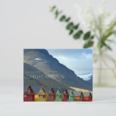 Cartes postales de maisons colorées à Longyearbyen (Debout devant)