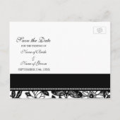 Cartes postales de mariage à date de sauvegarde de (Dos)