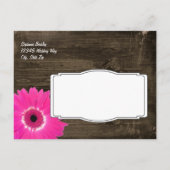 Cartes postales de mariage à thème Fleur de margue (Dos)