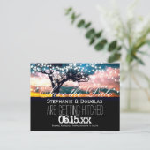 Cartes postales de mariage avec guirlande lumineus (Debout devant)