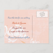 Cartes postales de mariage Chrysanthème à date de (Dos)