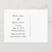 Cartes Postales de Mariage Coeurs Save The Date Pl (Dos)