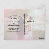 CARTES POSTALES DE MARIAGE DE SCRIPT DE CALLIGRAPH (Dos)