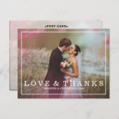 CARTES POSTALES DE MARIAGE DE SCRIPT DE CALLIGRAPH (Devant / Derrière)