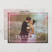 CARTES POSTALES DE MARIAGE DE SCRIPT DE CALLIGRAPH (Devant / Derrière)