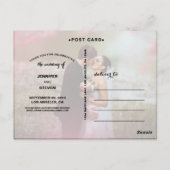 CARTES POSTALES DE MARIAGE DE SCRIPT DE CALLIGRAPH (Dos)