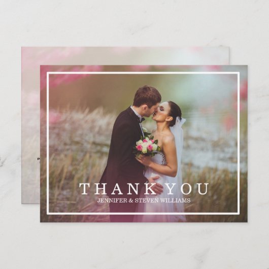 CARTES POSTALES DE MARIAGE DE SCRIPT DE CALLIGRAPH (Devant / Derrière)