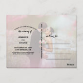 CARTES POSTALES DE MARIAGE DE SCRIPT DE CALLIGRAPH (Dos)