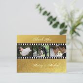 Cartes postales de mariage de ton or baroque (Debout devant)