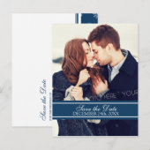 Cartes postales de mariage d'hiver pour sauvegarde (Devant / Derrière)