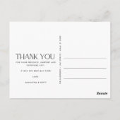 Cartes Postales de Mariage Élégantes et Simples av (Dos)