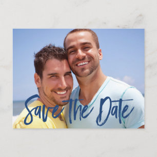 Cartes postales de mariage gay pour annoncer la da