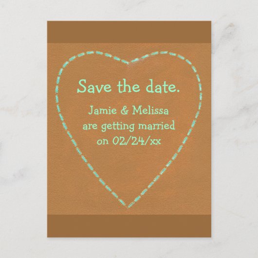 Cartes postales de mariage pour réserver la date, (Devant)