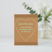 Cartes postales de mariage pour réserver la date, (Debout devant)