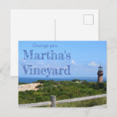 Cartes postales de Martha's Vineyard (Devant / Derrière)