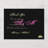 Cartes postales de Merci couleur/photos personnali (Dos)