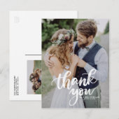 Cartes postales de Merci de Mariage Rustique (Devant / Derrière)