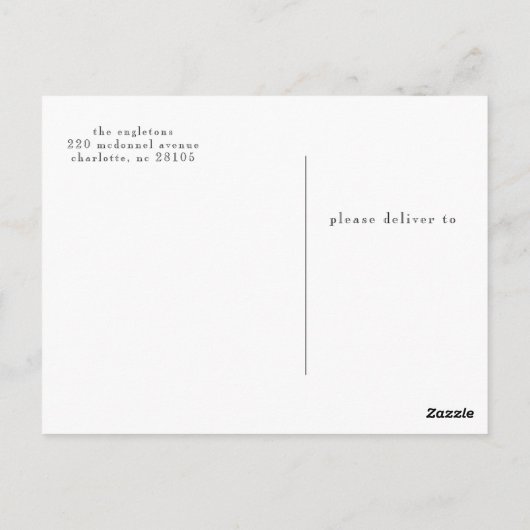 Cartes postales de Merci de script d'aquarelle (Dos)