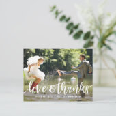 Cartes postales de Merci de script funky (Debout devant)