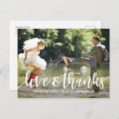 Cartes postales de Merci de script funky (Devant / Derrière)