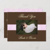 Cartes postales de Merci mariage, (Devant / Derrière)