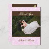 Cartes postales de Merci mariage, (Devant / Derrière)