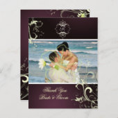 Cartes postales de Merci mariage, (Devant / Derrière)