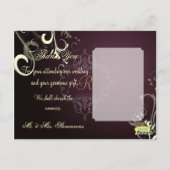 Cartes postales de Merci mariage, (Dos)