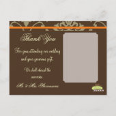 Cartes postales de Merci mariage, (Dos)