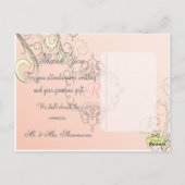 Cartes postales de Merci mariage, (Dos)