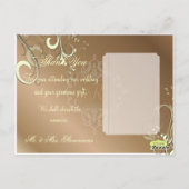 Cartes postales de Merci mariage, (Dos)