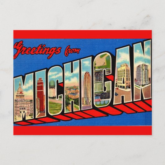 Cartes postales de monuments du Michigan (Devant)