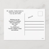 Cartes postales de Noël Café Cookies (Dos)