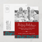 Cartes postales de Noël Classy (Devant / Derrière)